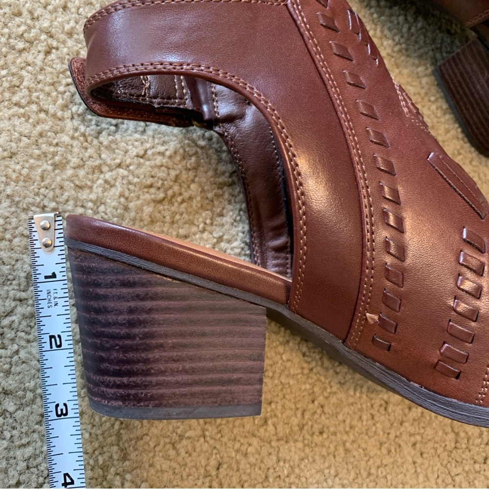 Baretraps Ivalyn Brown Block Heel Open Toe Bootie/Sandal Size 9 M - Picture 15 of 16